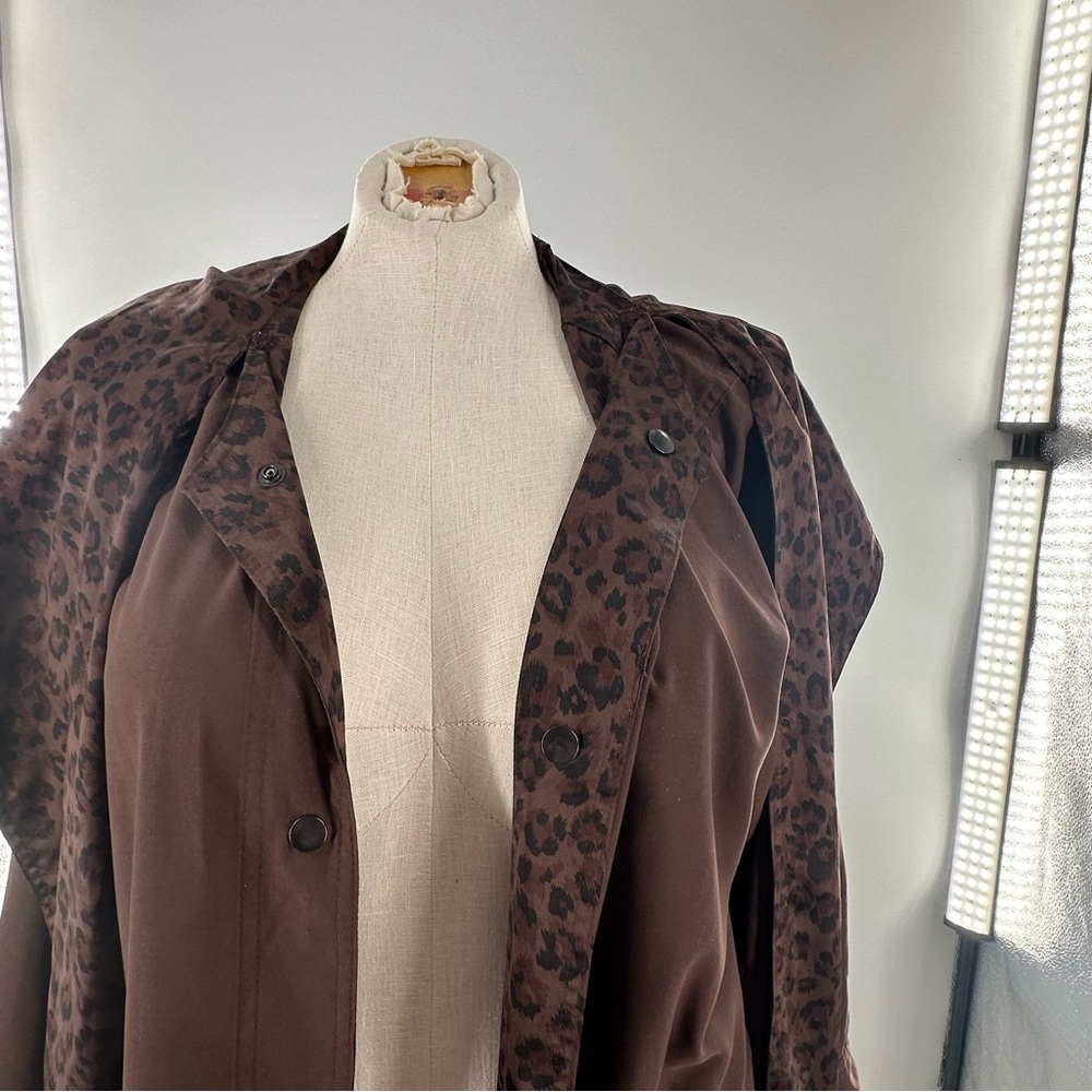 Sackables Reversible Leopard Print Raincoat M Cho… - image 3